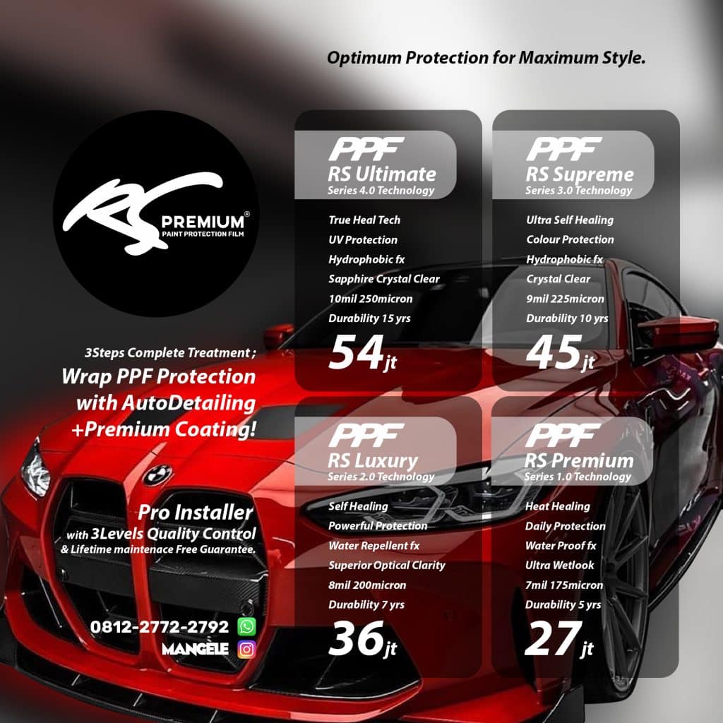 Paint Protection Film Bandung - Mangele WrapShop Premium